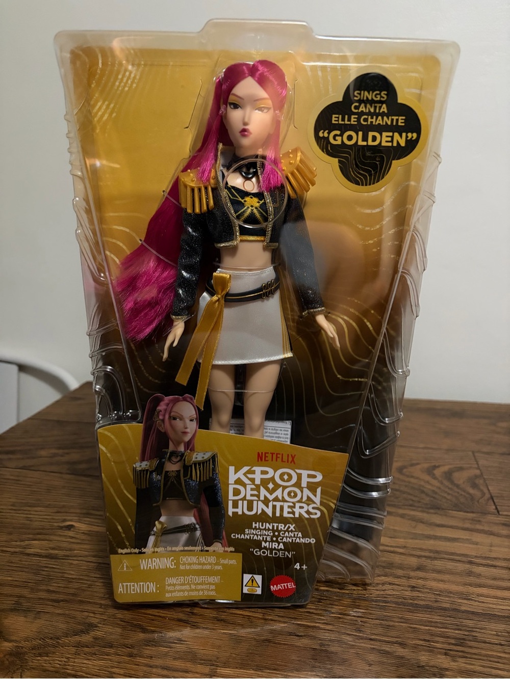 K-pop Demon hunters Huntr/X Mira, singing, doll